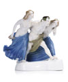 KatNr 813   "Stürmende Bacchanten". Albert Caasmann für Rosenthal, Selb. Um 1912.
