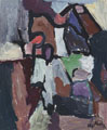 KatNr 319   Günter Horlbeck "Mensch in nordischer Landschaft". 1990.