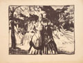 KatNr 446   Ferdinand Dorsch "Im Garten" / "Gartenrestaurant". 1923/ 1921.