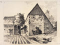 KatNr 720 Otto Reinhardt Loschwitz – Rißweg / "Dresden – Käufferstraße [?] – Frauen-Kloster" / "Dresden – alter Hof am Klosterplatz" / Leubnitz / Dresden-Nord im Grund. Um 1950.