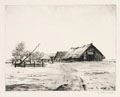 KatNr 482 Fritz Kempe, Fünf Landschaftsdarstellungen. Wohl early 20th cent.