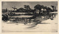 KatNr 482 Fritz Kempe, Fünf Landschaftsdarstellungen. Wohl early 20th cent.