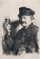 KatNr 495   Wilhelm Maria Leibl "Der Trinker" (Bildnis des Wirts Rauecker). 1874.