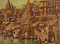 KatNr 237   Fritz Max Hofmann-Juan, Varanasi am Ganges. 1927.