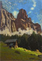 KatNr 309   Hanns Herzing "Auf der Alm. Sella (Dolomiten)". Wohl 1950's.
