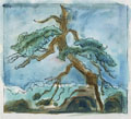 KatNr 433 Siegfried Berndt, Landschaft mit Kiefer / Landschaft mit Kiefer. 1925.
