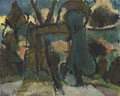 KatNr 352   Hans Szym, Abstrakte Landschaft. 1948.