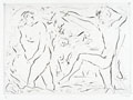KatNr 764 Verschiedene Künstler, Sieben Druckgrafiken und eine Gouache. 1958– 1986.