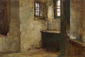 KatNr 258   Max Thedy, Bauernhaus-Interieur. Wohl 1910er / frühe 1920's.