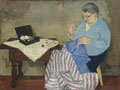 KatNr 257   Hermann Teuber "Näherin". 1931.