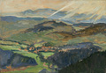 KatNr 70 Otto Westphal "Alte Ziegelei in Schmalkalden" / "Blick vom mittl. Höhenberg bei Seligenthal (Thürg) nach dem Werratal u. Rhön" / "Seligenthal (bei Schmalkalden) vom Haderholzstein". 1909 / 1921/ 1925.