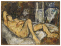 KatNr 093   Manfred Böttcher "Liegender Akt". 1969.