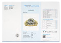 KatNr 829 Belle Époque solitaire ring with diamond, 4.0 ct, with HRD certificate.