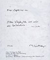 KatNr 206 Manfred Luther "Cogito ergo sum. Alles Vergängliche ist nur ein Gleichnis". 1988.