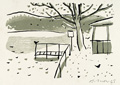 KatNr 578 Arno Mohr, Sommerliche Straße in Berlin / Winter an der Spree. 1962/ 1965.
