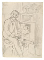 KatNr 349 Otto Griebel "Weibliche Akte" (verso Eric Johansson "Das karge Mahl"). 1922.