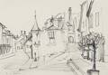 KatNr 430 Paul Wilhelm "Perugia" / "Rom, Blick vom Castello dei Cesari" / Kleinstadt in Frankreich (?) / Zwei Schwäne im Schilf. 1922 / wohl 1920's.