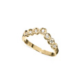 KatNr 876   Wishbone-Ring mit sieben Brillanten.