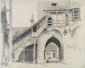 KatNr 386   Ascan Lutteroth "Das Klingentor in Rothenburg ob der Tauber". 1890.