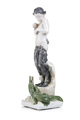 KatNr 765 Sehr großer "Faun mit Krokodil". Ferdinand Liebermann für Rosenthal (Selb). 1914.