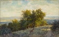 KatNr 024   Bernhard Mühlig, Blick in das Elbtal. 3th quarter 19th cent.