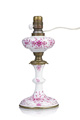 KatNr 783   Petroleumlampe "Indisch Purpur". Meissen. 2nd half 19th cent.