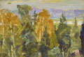 KatNr 206&nbsp;&nbsp; Otto Westphal "Dresden Loschwitz. Blick nach Blasewitz im Herbst". 1967.
