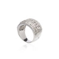 KatNr 665 Weißgold-Brillant-Pavé-Ring.