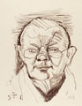 KatNr 371&nbsp;&nbsp; Otto Dix "Drucker Erhard (Alfred)". 1951.
