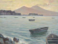 KatNr 063&nbsp;&nbsp; Hermann Kohlmann "The Vesuvius in the morning light". 1935.