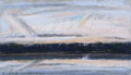 KatNr 379&nbsp;&nbsp; Ulrich Eisenfeld "Morgen am See" (Schlachtensee, Berlin). 1987.