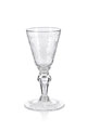 KatNr 654 Großes Pokalglas "fecit de flore coronam". Wohl Sachsen. 18th cent.