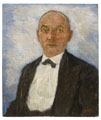 KatNr 084&nbsp;&nbsp; Hans Unger, Porträt eines Herren im Frack. 1920.