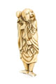 KatNr 740 Netsuke of Chokwaro-Sennin. Japan. 18th cent.