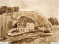 KatNr 318 Albert Wigand "Kirche in der Eifel". 1934.