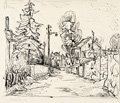 KatNr 386 Erhard Hippold, Radebeul / "Bennostraße" / Radebeul. 1934/1972.