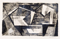 KatNr 385 Erhard Hippold, Fünf Farbmonotypien / Monotypie. 1954–1959.