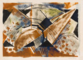 KatNr 385 Erhard Hippold, Fünf Farbmonotypien / Monotypie. 1954–1959.