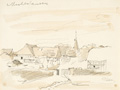 KatNr 365 Arno Drescher, Sechs Landschaftsdarstellungen bei Harburg (Schwaben). Wohl 1960's.