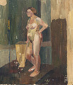 KatNr 66 Richard Sander, Im Kaffeehaus. Um 1930.