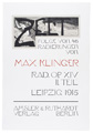 KatNr 275 Max Klinger, 1 (von 22 ) Blatt aus "Zelt I" und 17 (von 24) Blatt aus "Zelt II". 1915.