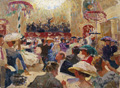 KatNr 060&nbsp;&nbsp; Johannes Heinrich Mogk, Tanz in den Mai im großen Konzertsaal des Wintergartens in Chemnitz-Schönau (?). Um 1910.