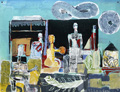 KatNr 120&nbsp;&nbsp; Rüdiger Giebler, Maritimes Capriccio mit Strandkorb. 2016.