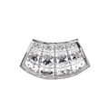 KatNr 586 Fächerförmig-gewölbter Brillant-Collieranhänger.