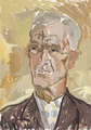 KatNr 126&nbsp;&nbsp; Erhard Hippold, Bildnis Carl Lohse. 1960.