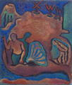 KatNr 096&nbsp;&nbsp; Wolfgang Bruchwitz "Badende". 1983.
