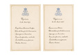 KatNr 327  35 Königlich-Sächsische Menü- und Speisekarten aus der Regierungszeit König Alberts. 1892–1902.