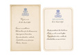 KatNr 327  35 Königlich-Sächsische Menü- und Speisekarten aus der Regierungszeit König Alberts. 1892–1902.