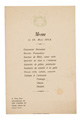 KatNr 328 17 Königlich-Sächsische Menü- und Speisekarten aus der Regierungszeit der Könige Georg und Friedrich August III. 1902–1906.