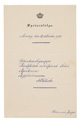 KatNr 328 17 Königlich-Sächsische Menü- und Speisekarten aus der Regierungszeit der Könige Georg und Friedrich August III. 1902–1906.